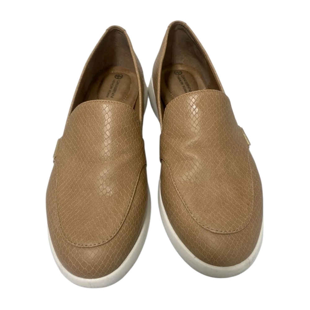 Giani Bernini Women's Tan Slip-On Loafers Memory Foam Size 7.5 M Comfort Shoe - Picture 2 of 4